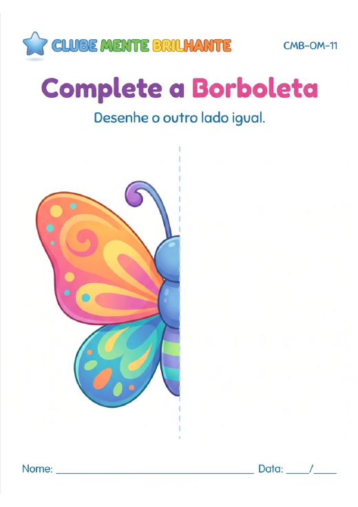 Prévia da atividade Complete a Borboleta